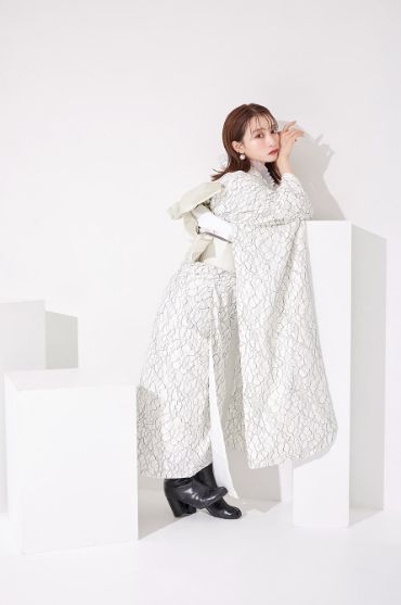 総レース振袖の前撮りフォト