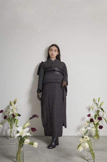 総レース振袖の前撮りフォト