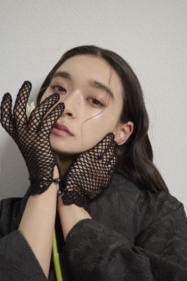 総レース振袖の前撮りフォト